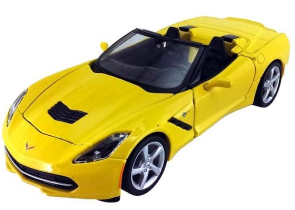Maisto 1:24 2014 Corvette Stingray Convertible Model Maket Hobi Oyuncak Metal Model Araba Hediyelik Koleksiyonluk Diecast Oyuncak 1/24 ölçek