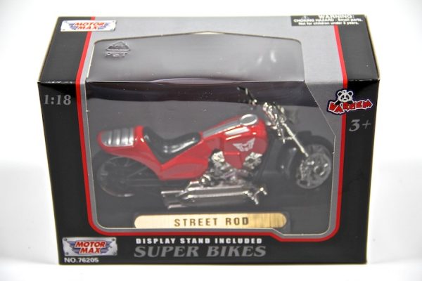 Street Rod 1:18 Motormax Super Bikes Motosiklet Maketi 76205