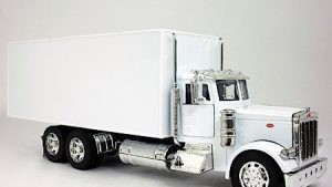 PETERBILT Model 379 Box Delivery Truck NEWRAY Diecast 132 Scale White 12243